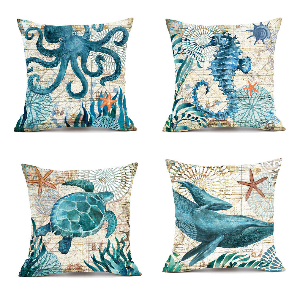 TurtleVibe™ Sea Turtle Pillow Covers