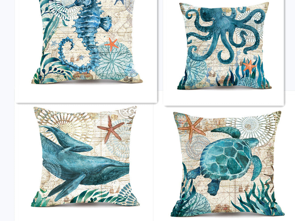 TurtleVibe™ Sea Turtle Pillow Covers