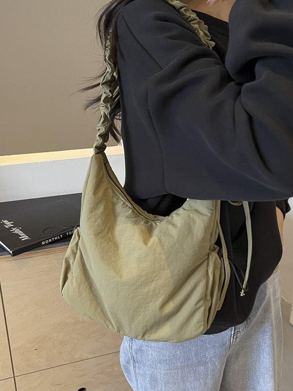 Canvas Shoulder Cotton-padded Casual Messenger Bag